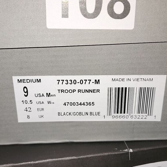 NIB Palladium TROOP RUNNER - Black/Goblin Blue - Picture 8 of 8